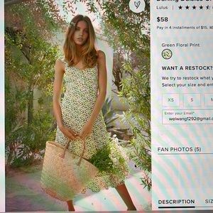 Darling daisies green floral print midi dress